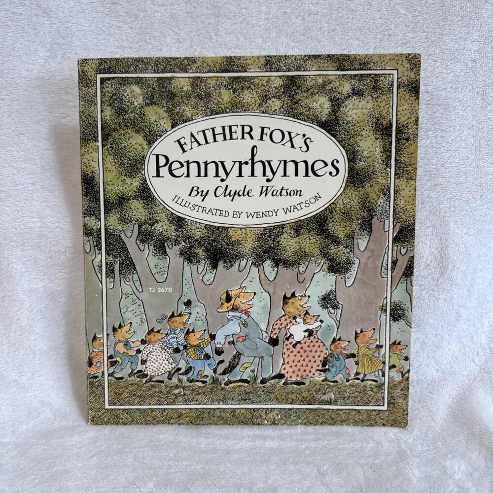 1971 Father Fox's Pennyrhymes Clyde Watson National Book Award Finalist Vintage
